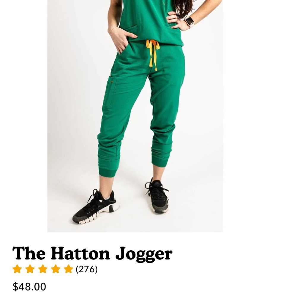 Poppy Scrubs Hatton jogger pants Small, NWT